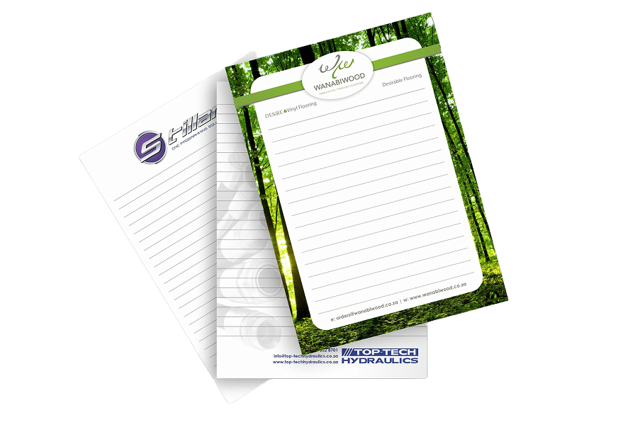 Print Note Pads & Books